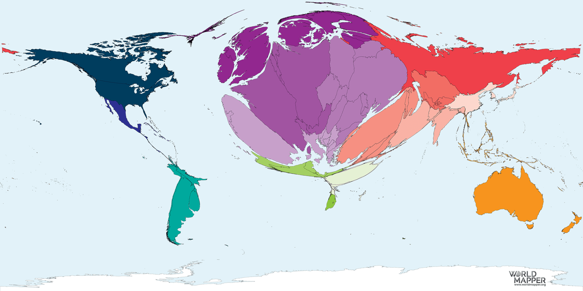 Barley Production Worldmapper