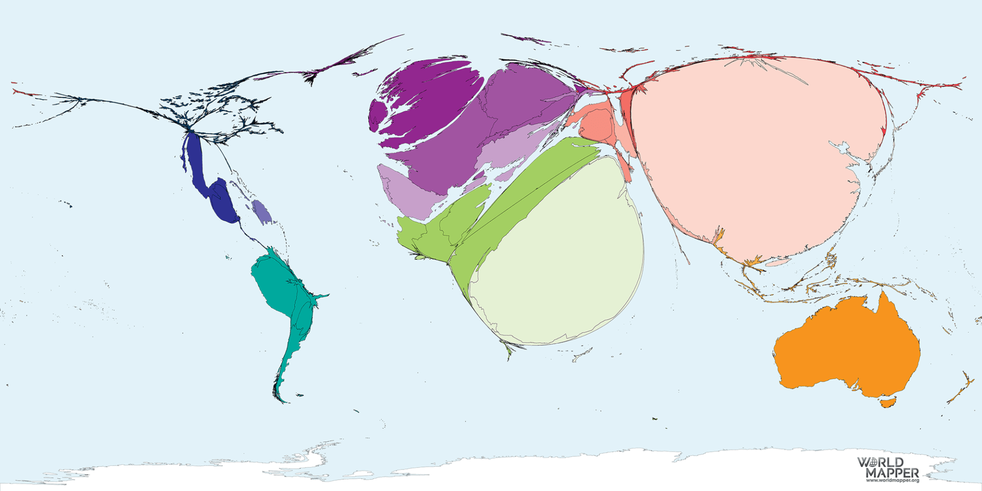 Broad Beans Production Worldmapper