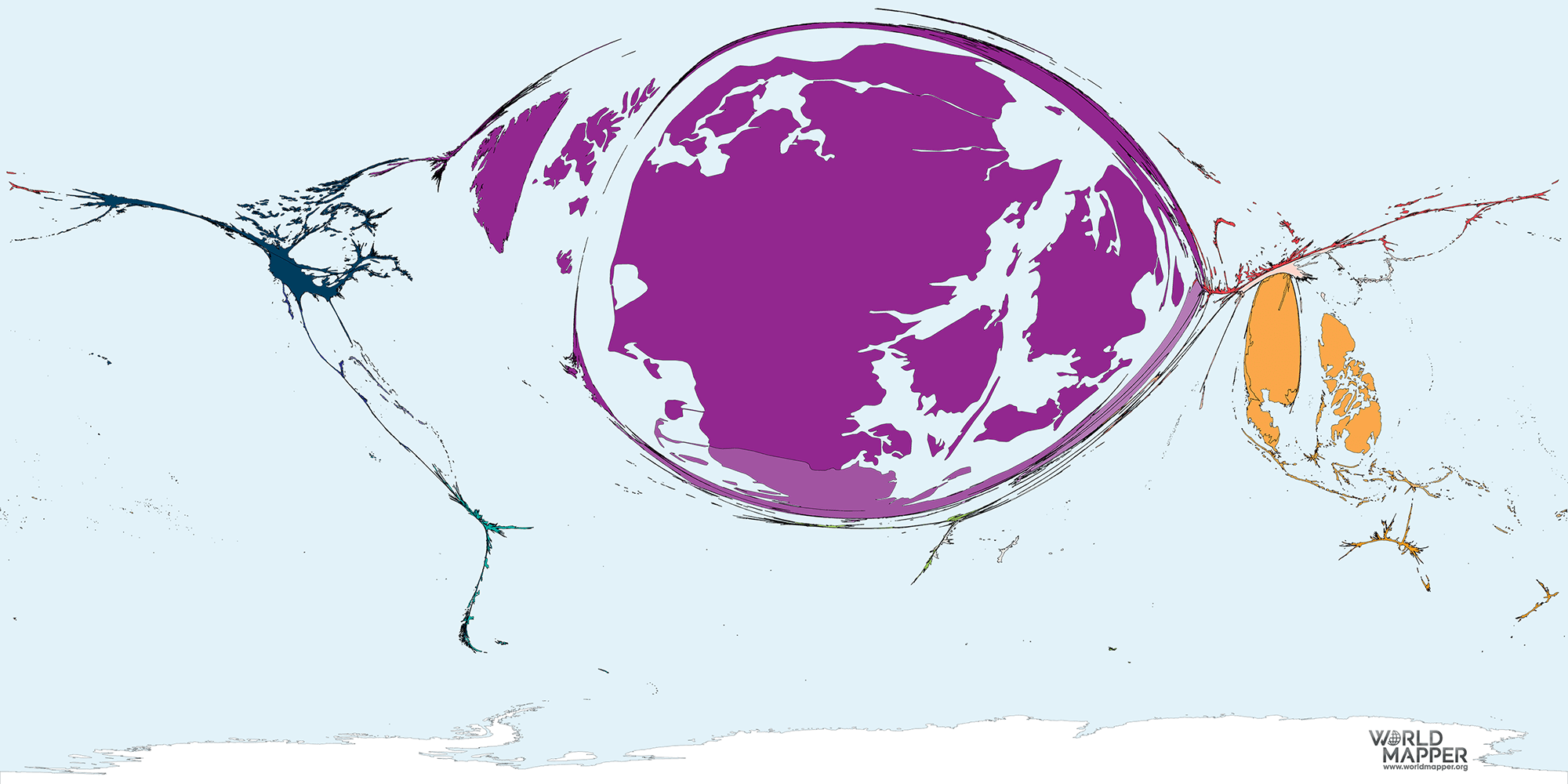 Migration to Greenland 19902017 Worldmapper