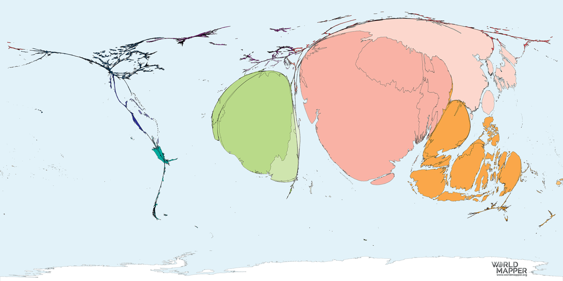 Ginger Production Worldmapper