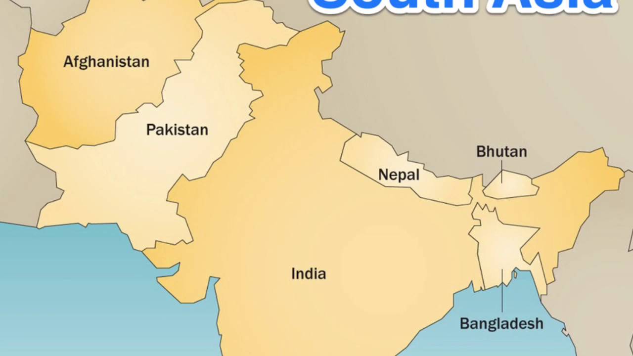 South Asia Physical Map Labeled 6 Free Printable Labeled South Asia Physical Map With Countries PDF