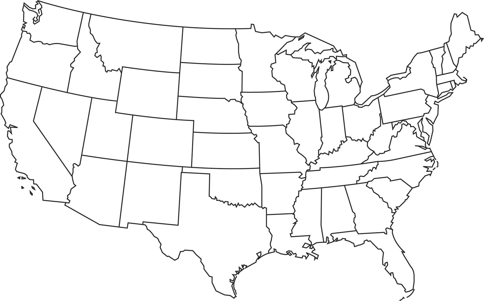 Blank Map Of Northeast States