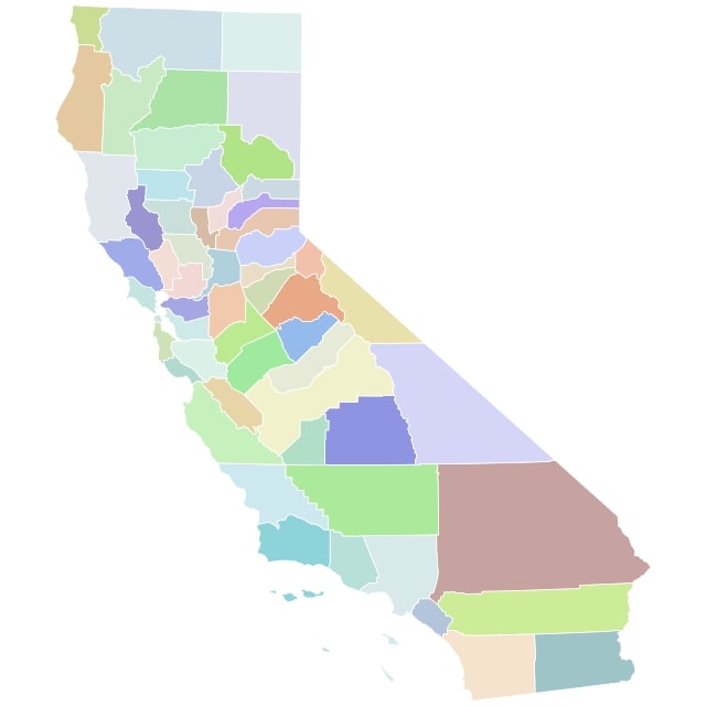 Free California County Map and the Top 20 Counties in California