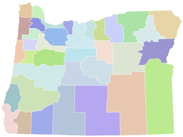 Free Oregon County Map and the Top 20 Counties in Oregon