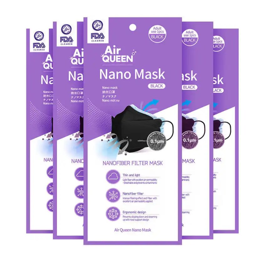 Air Queen Nano Black And White Mask Mixed Sale Up to 70 Off.