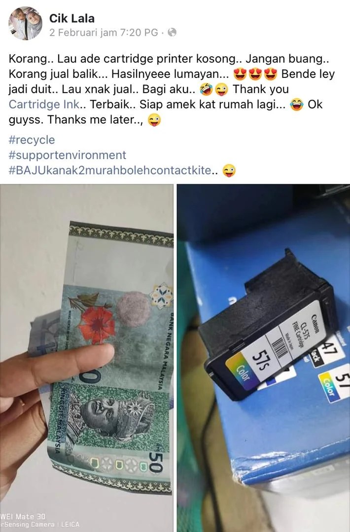 Don’t Throw Away Your Empty Printer Ink Cartridges, You Can Make Good