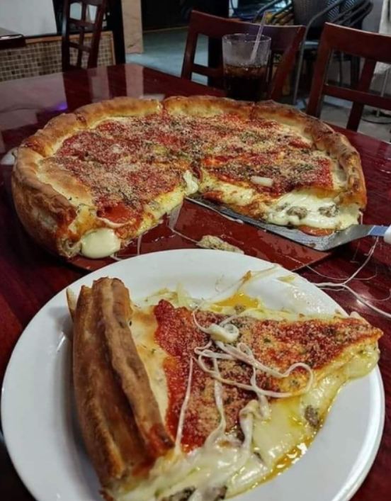 Homemade Chicago Style Deep Dish Pizza