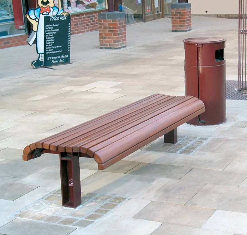 Pierhead Bench Cast Iron Environmental Street Furniture