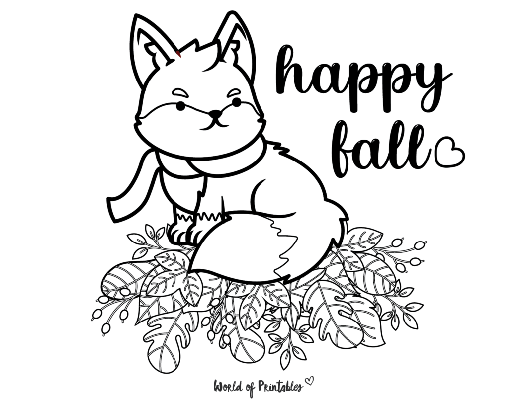 The Best Fall Coloring Pages For Kids & Adults - World of Printables