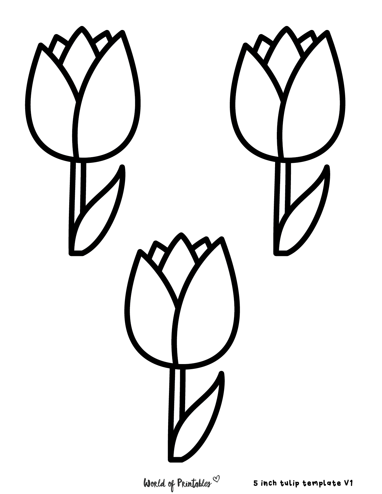 Tulip Pattern Printable