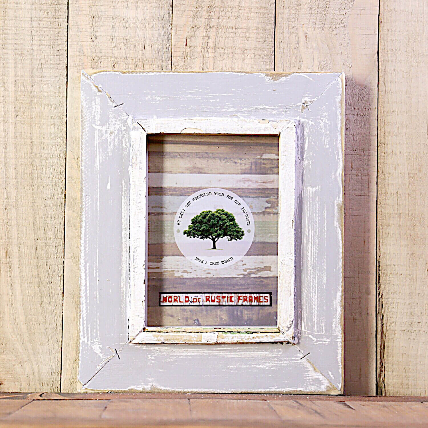 Rustic A6 Picture Frame 10 cm x 15 cm (3.94 x 5.9 inches) World Of