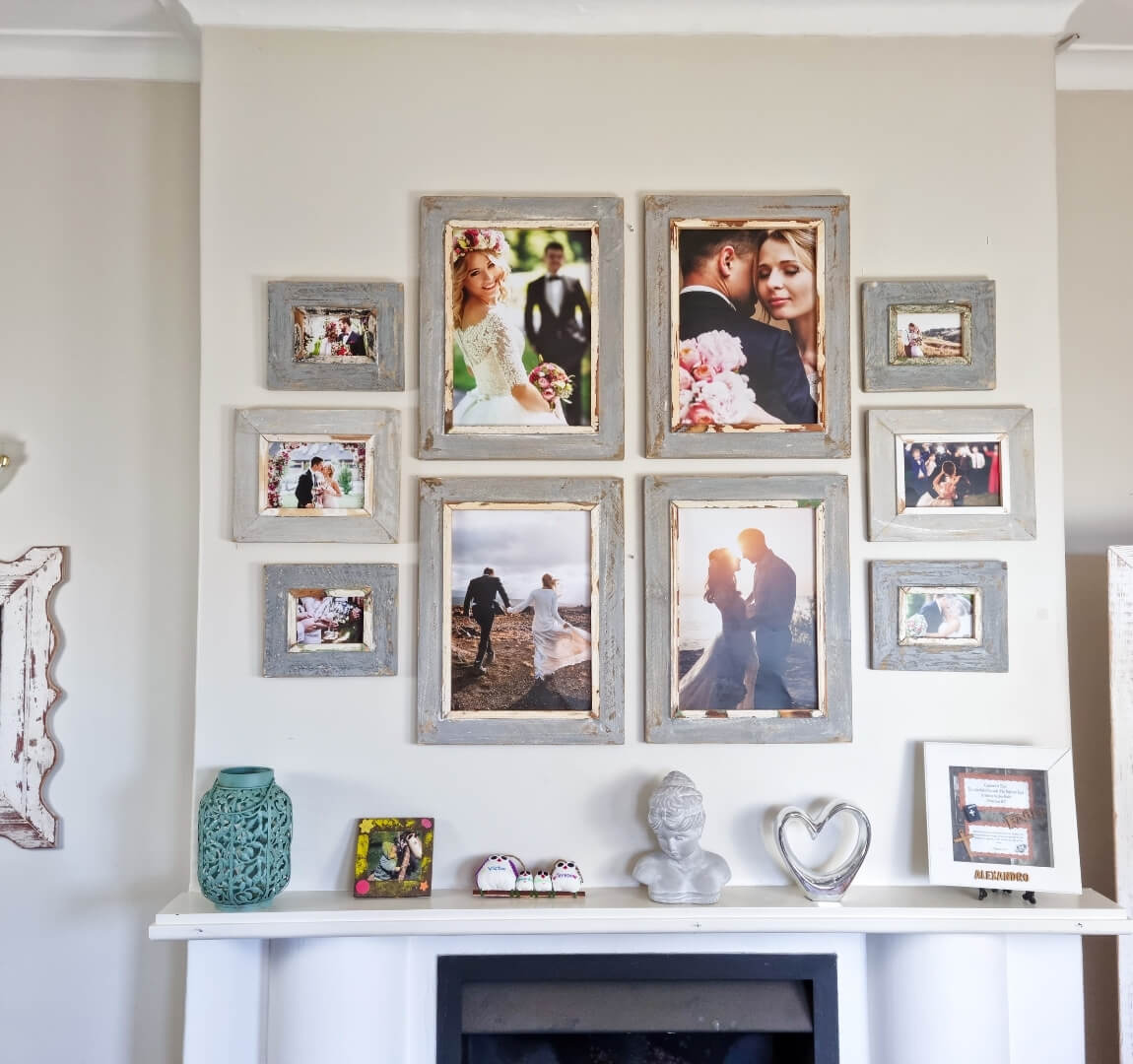 Premium 10 piece picture frame set World Of Rustic Frames