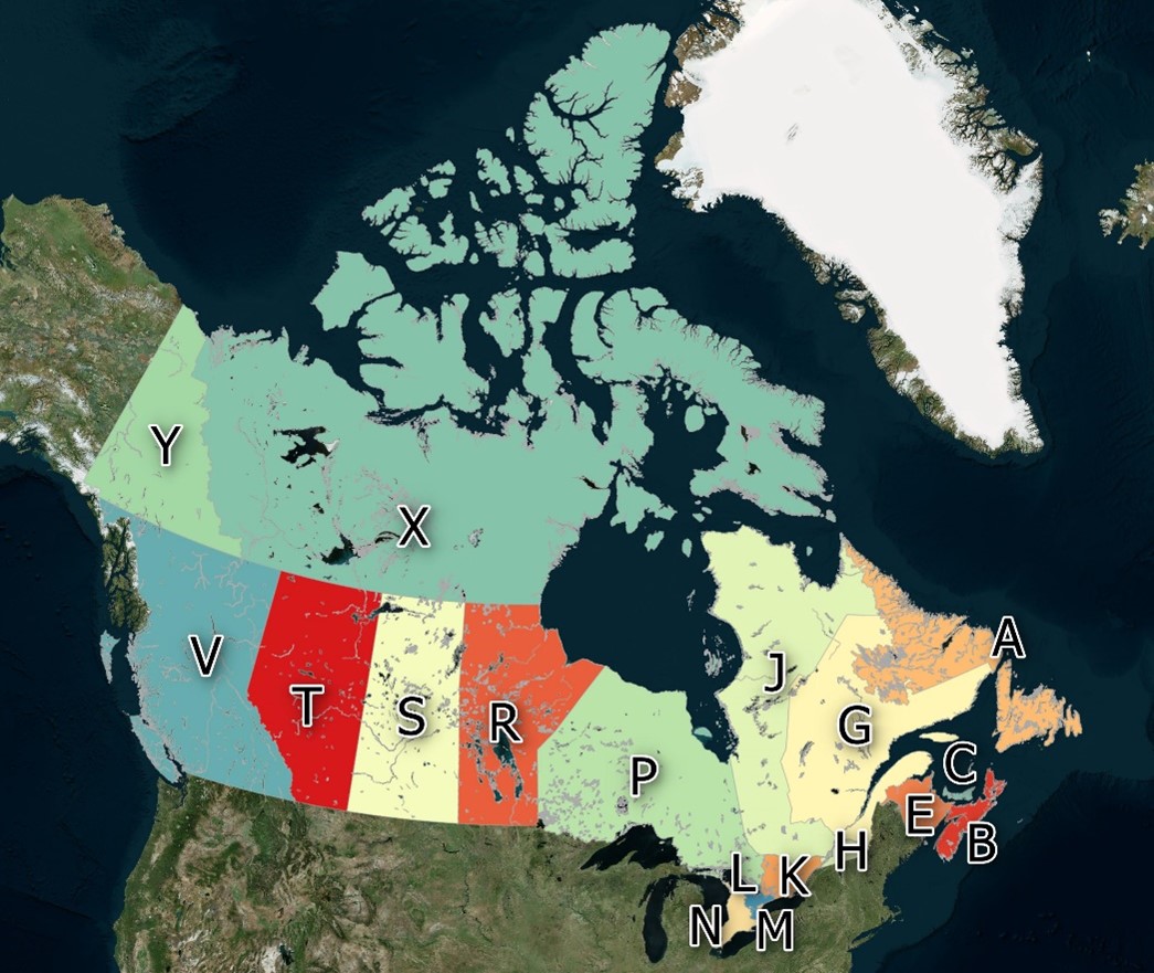 FSALDU Boundaries Canadian Postal Code Polygon Boundaries