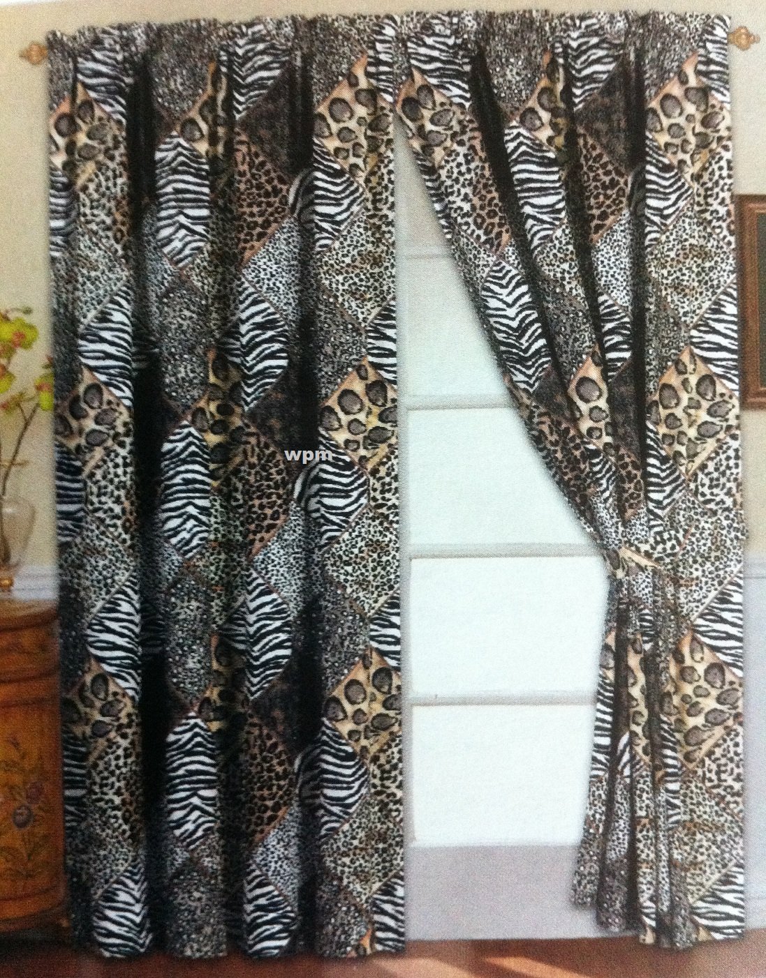 Jungle Print Curtains Set World Products Mart