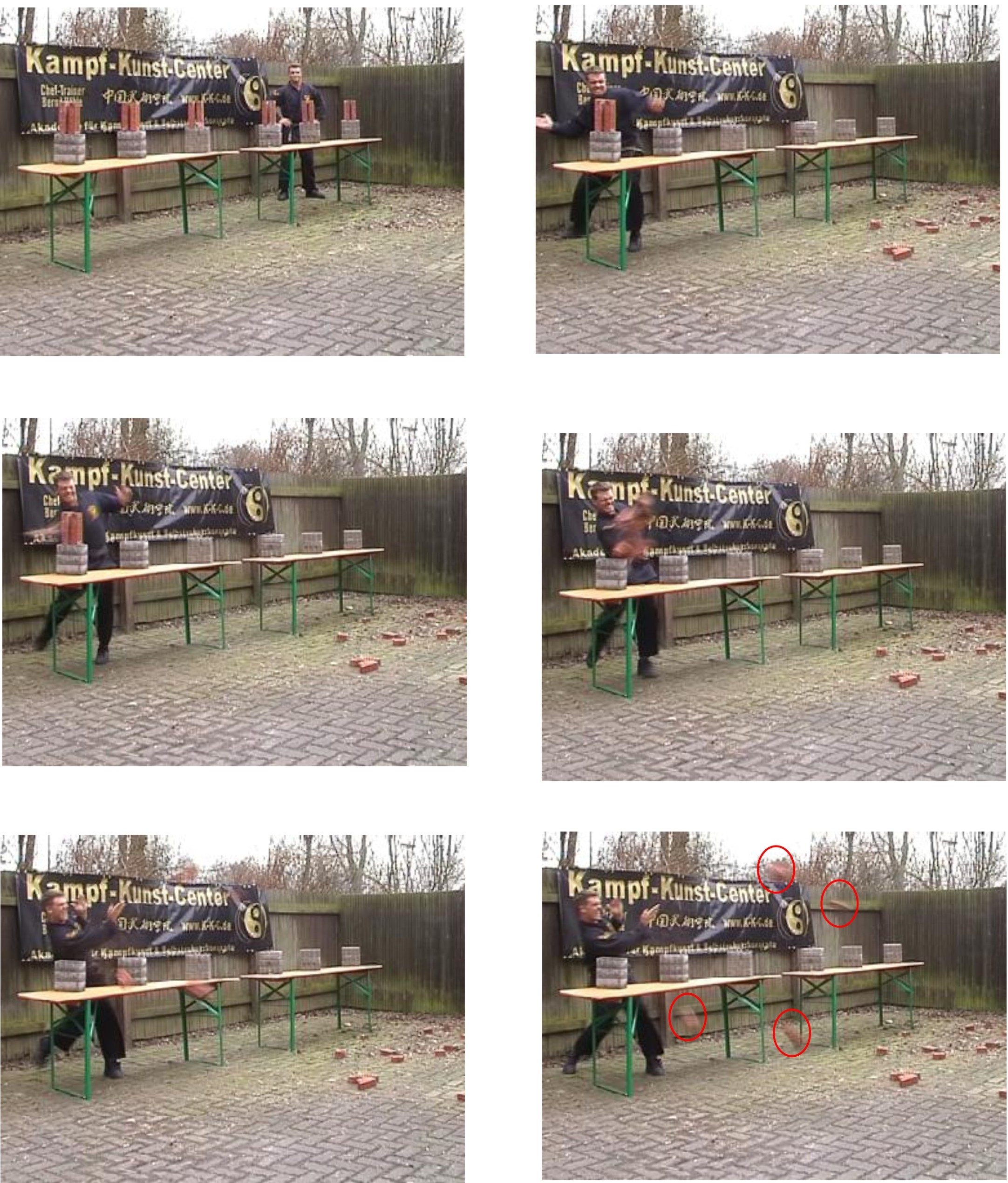 Fastest Freestanding Brick Breakingworld record set by Bernd Hoehle