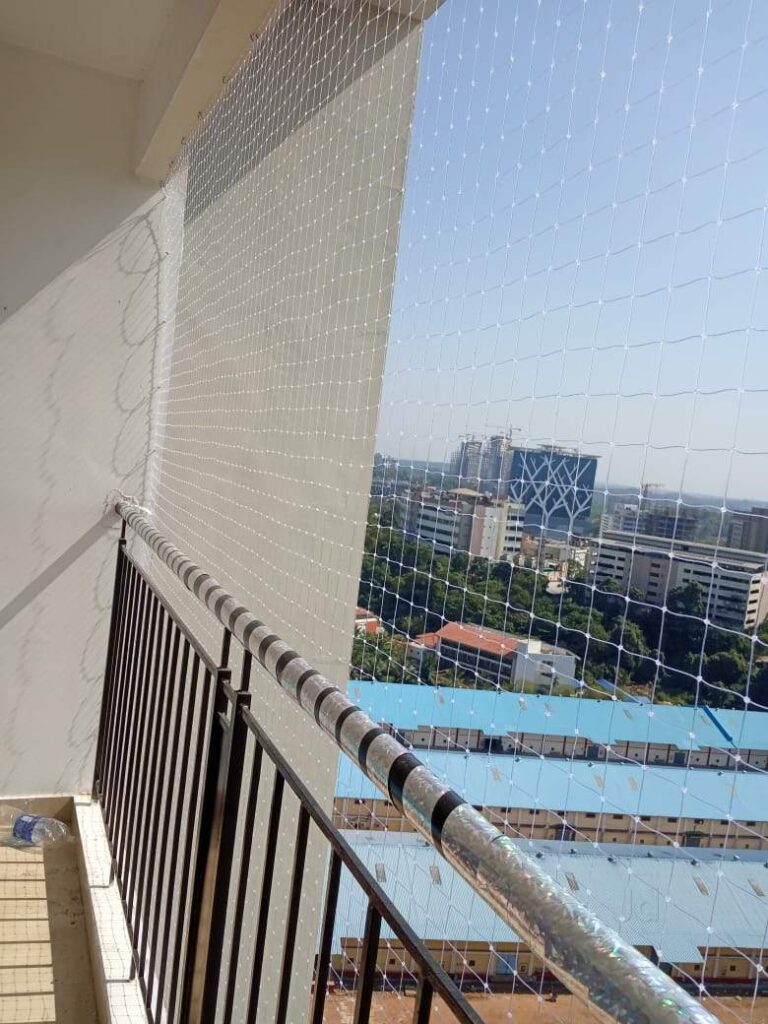 Anti Pigeon Net for Balconies Kerala Full cover of duct line ( S.S