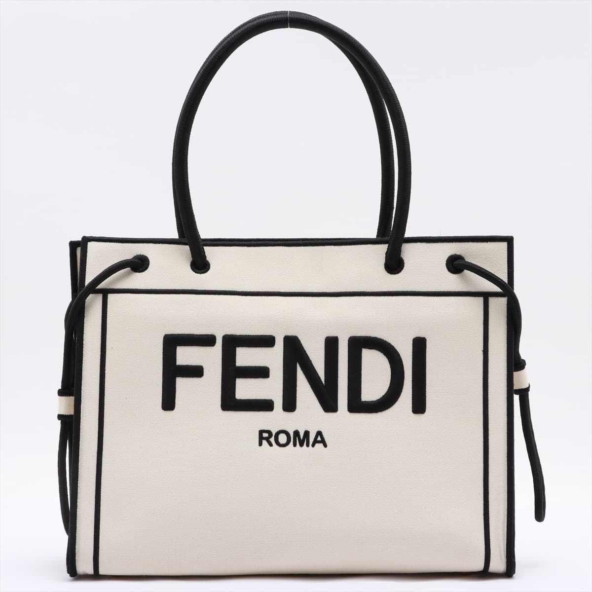 Fendi Canvas Tote Bag White 8BH378 eBay