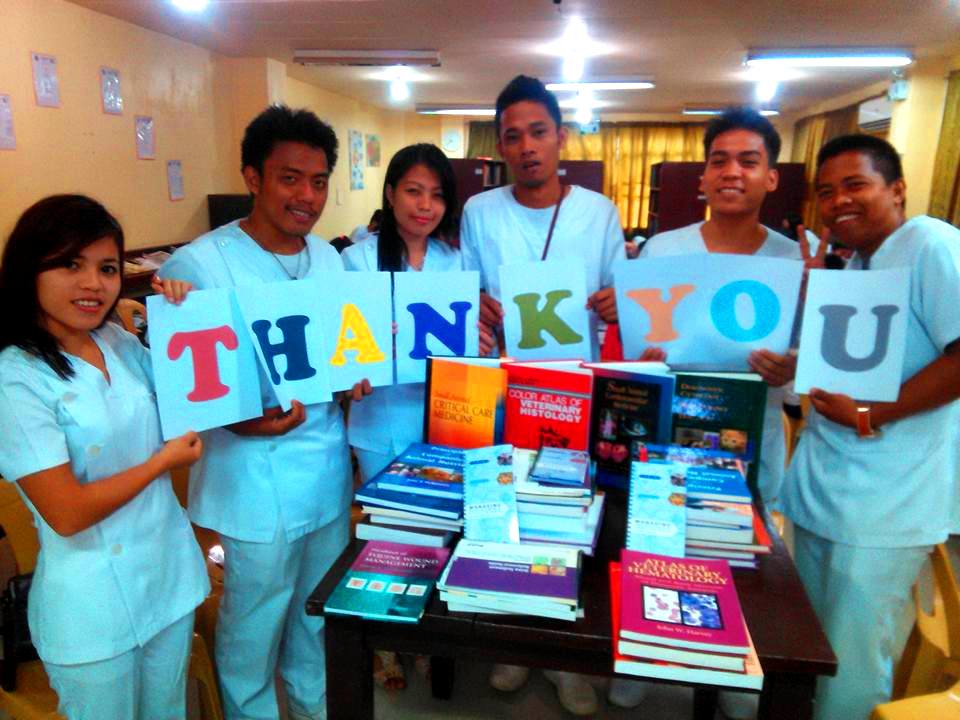 Textbook Donation Benefits Veterinary Students in the Philippines
