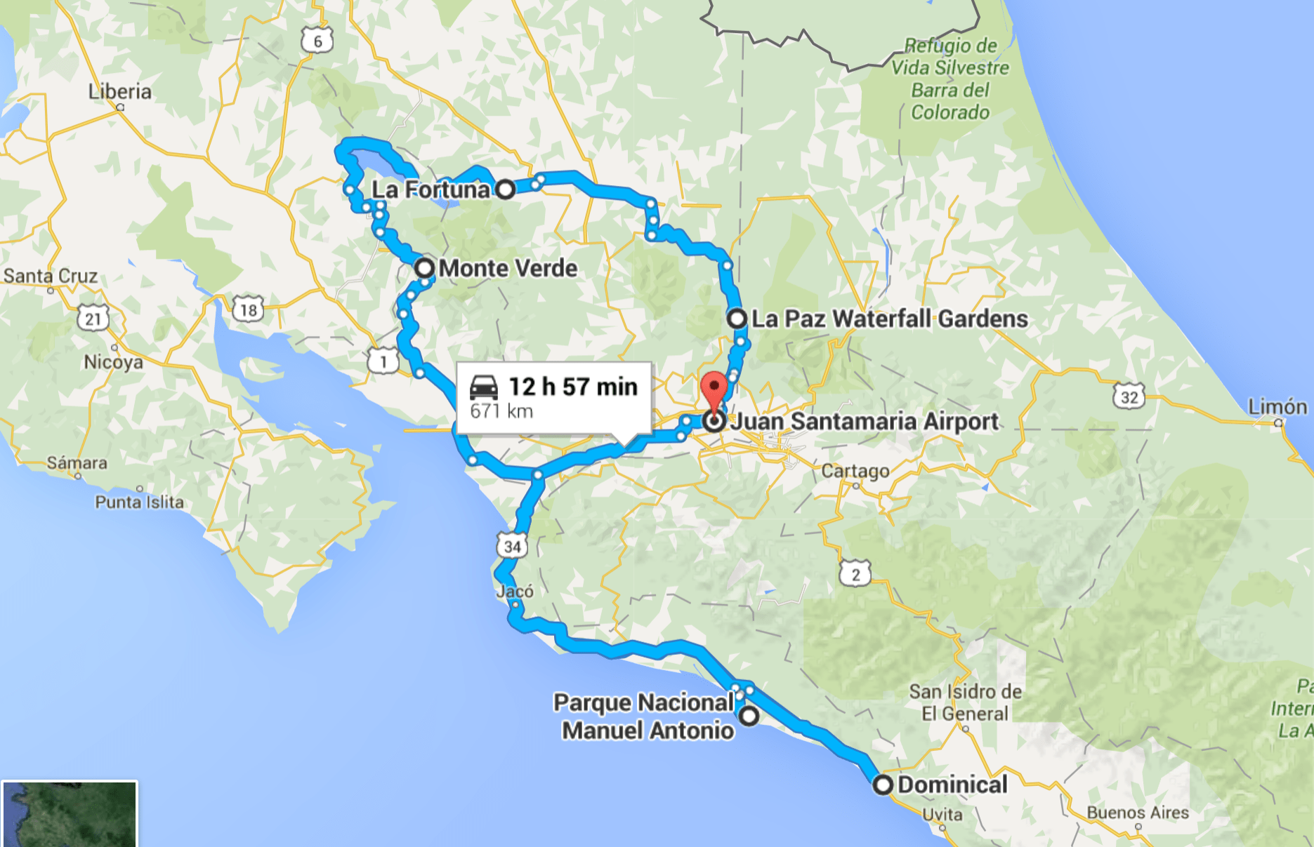 On The Paved Roads: Suggested Itineraries For Costa Rica