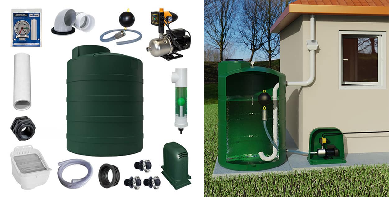 RainFlo 430 Complete Rainwater Harvesting System World Water Reserve