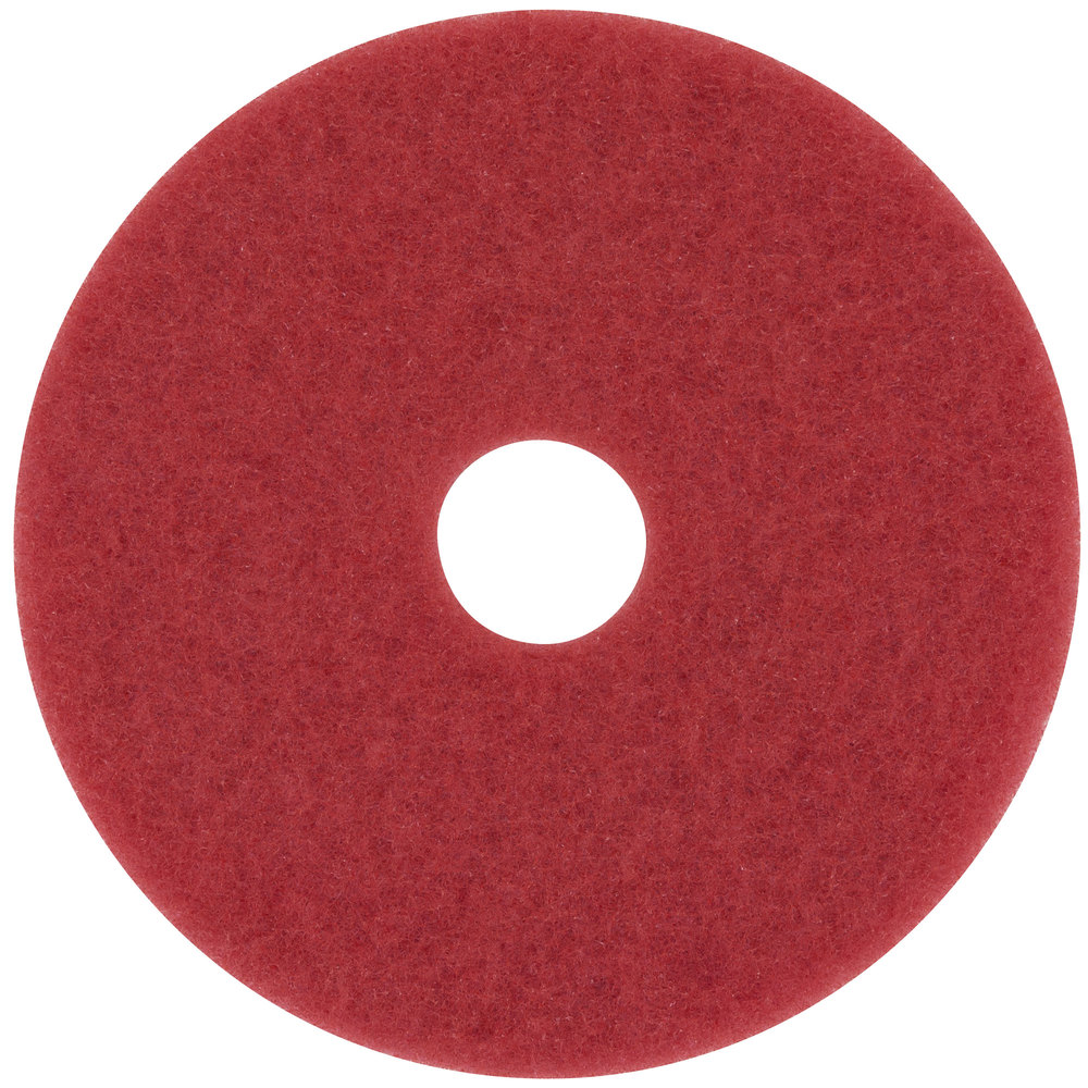 13" Red Floor Pad Worldwide Cleaning Support