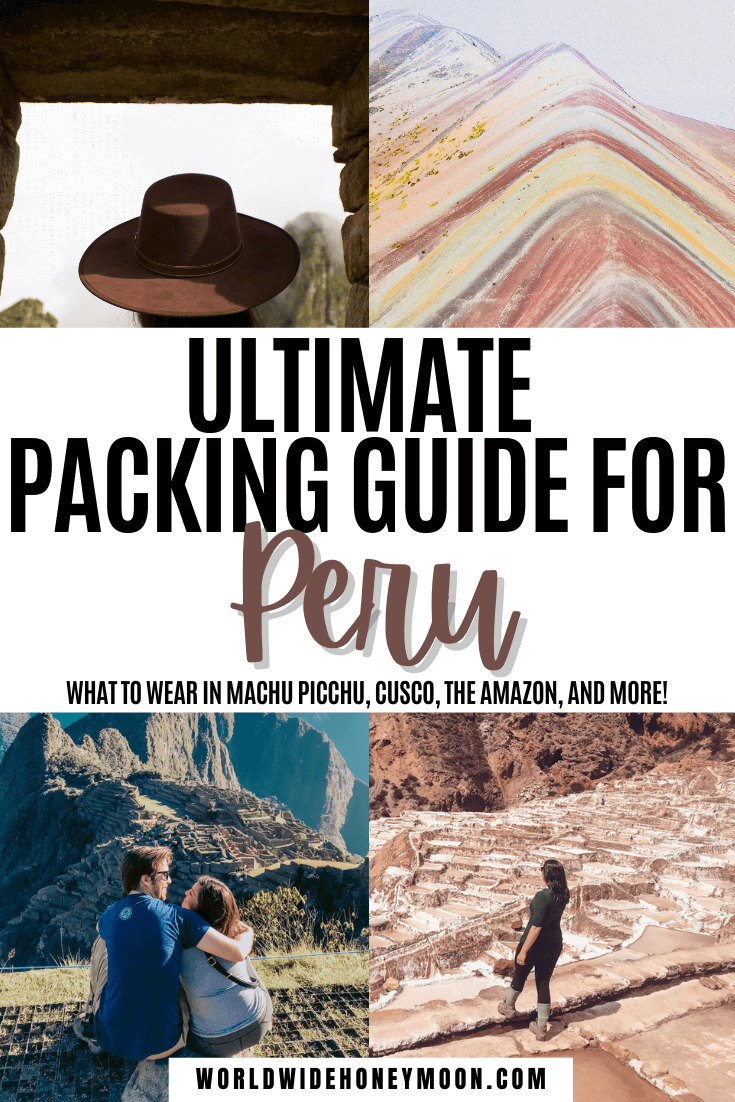 The Ultimate Guide to Packing for Peru (In Just a Carry On)! Male and