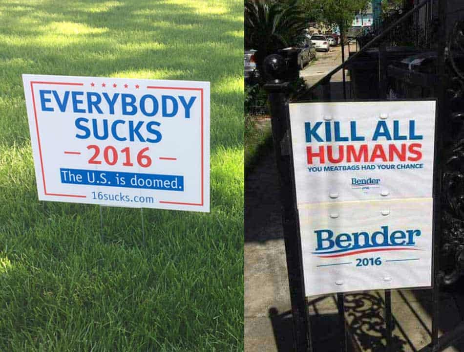 25 Funny Voting Signs That Might Motivate You To Vote... But Probably No