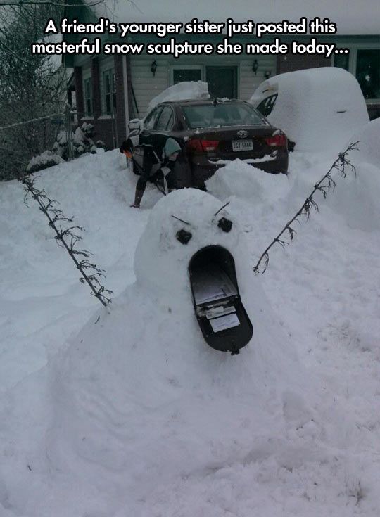 The 50 Funniest Snow Sculptures Of All Time