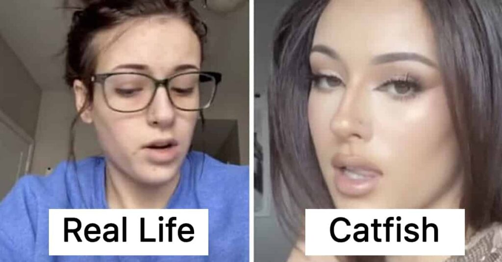 30 People Show How They Look "Catfishing" Someone Vs. How They Look In