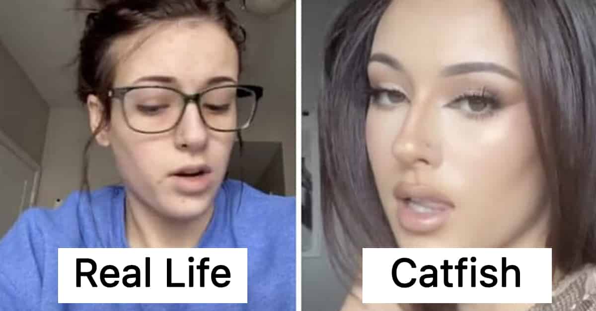 30 People Show How They Look "Catfishing" Someone Vs. How They Look In