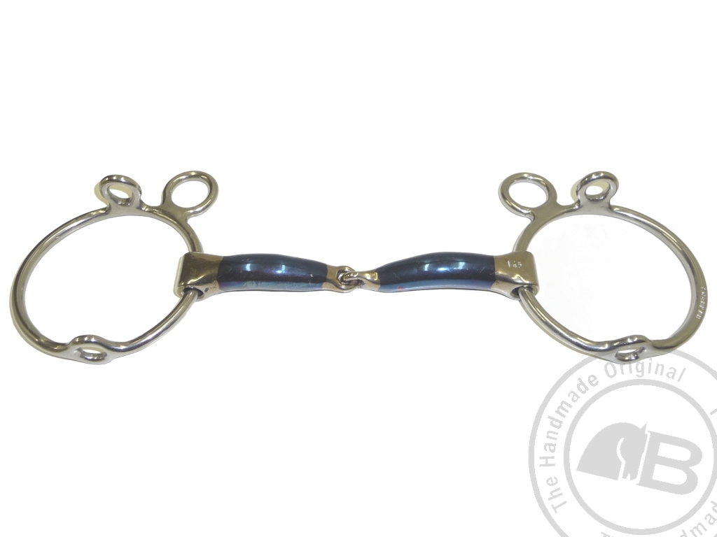 Bombers Bit Snaffle Curb gag with Curb Strap Worldwide Tack Worldwide Tack