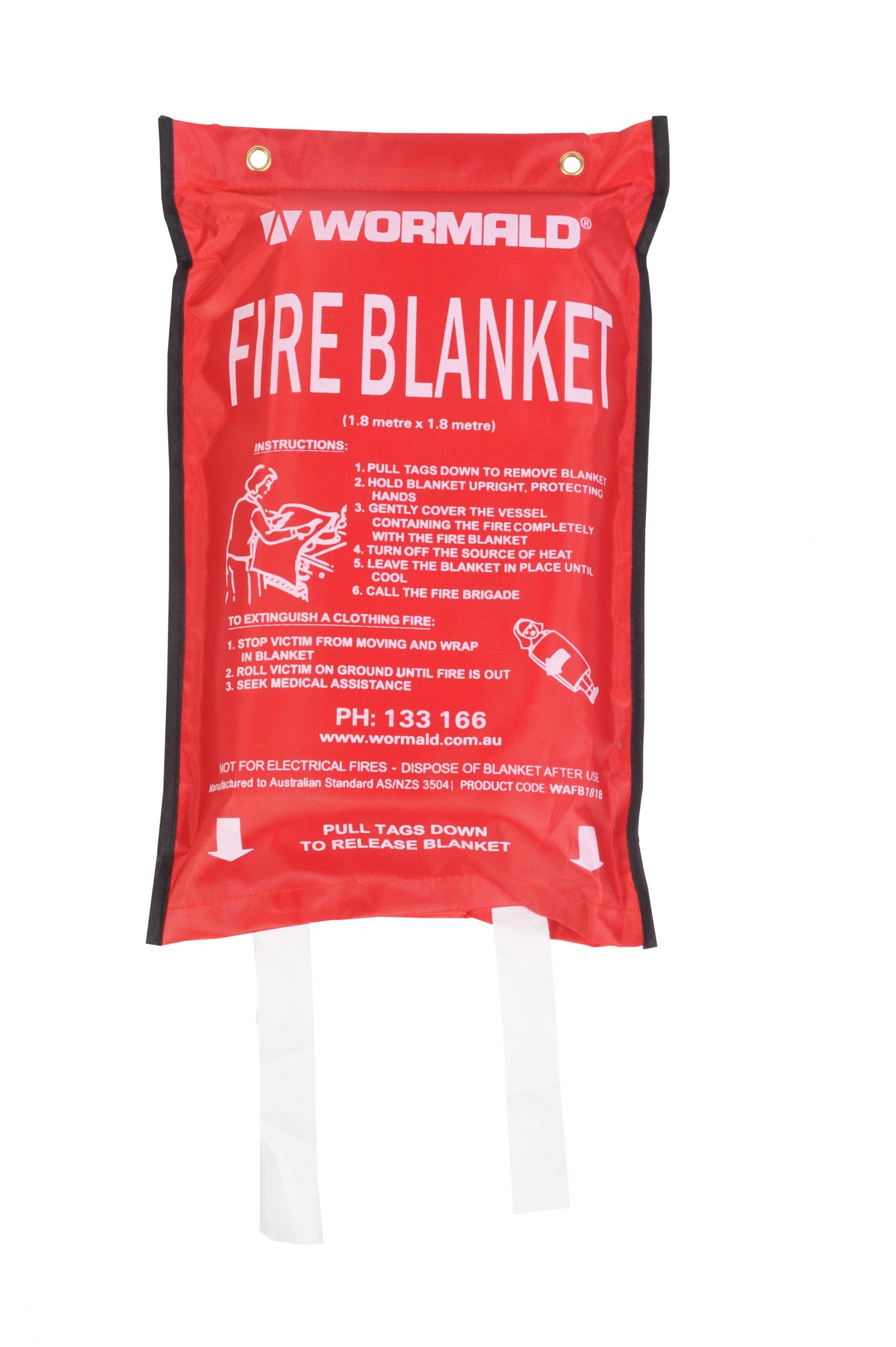 Fire Blanket 1.8m x 1.8m Wormald