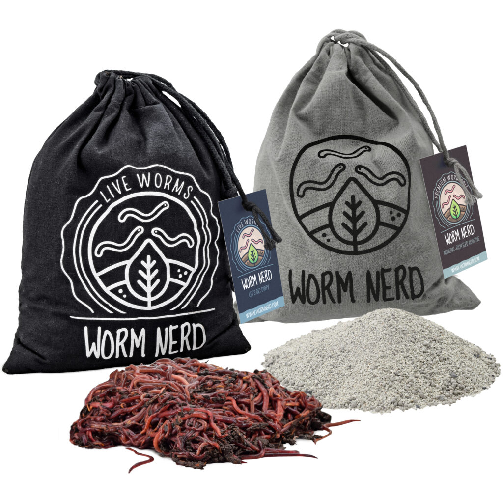 Live Composting Worms & Premium Grit Kit Worm Nerd