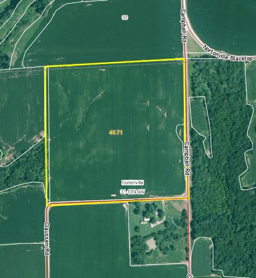 40.71 Acres, 96 Tillable, County IL Worrell Land Services