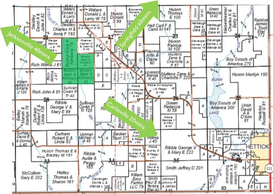 208.27 Acre Hunting+58 Producing Land, Macoupin County Worrell Land Services