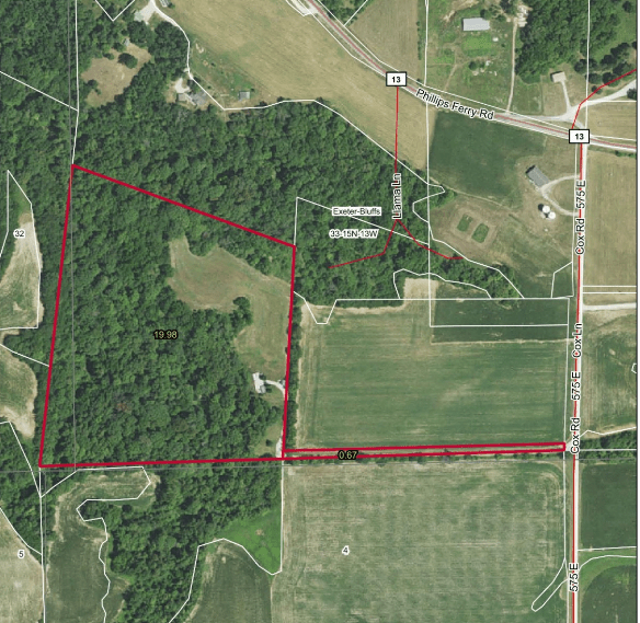 20.95 Acres, Huntable Timber & Buildable Potential · Scott County