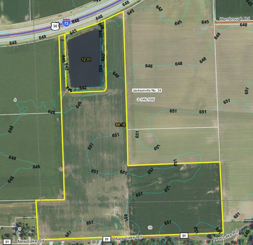 Class A Farmland for Sale · 99.86± Acres · County, Illinois