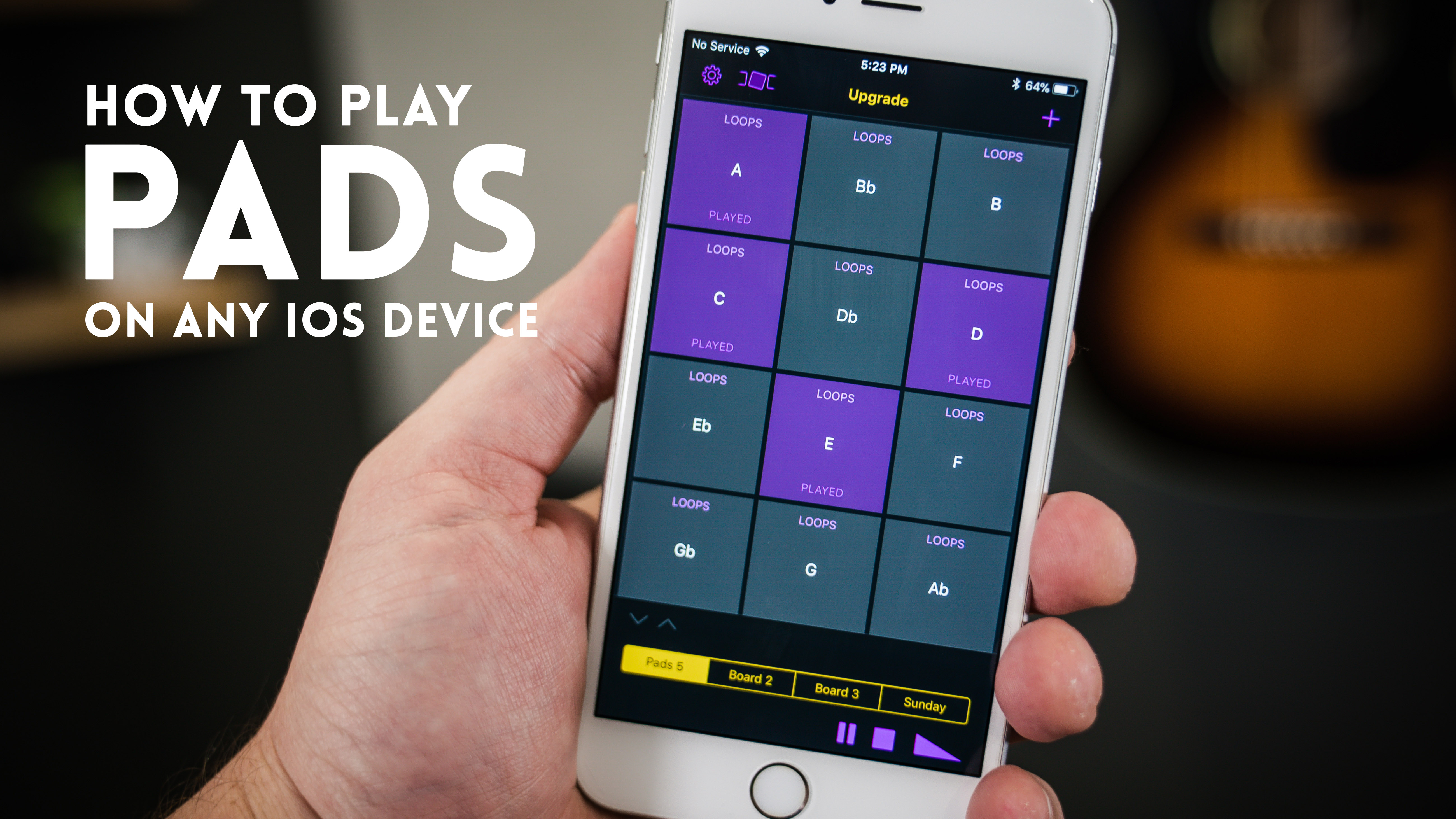 How to play PADS in any iOS device with Soundboard Studio Lite
