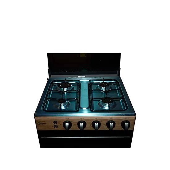 Midea Gas Cooker 4 Burner 60 x 60cm Wooden Oven + Grill » Wortech Solutions
