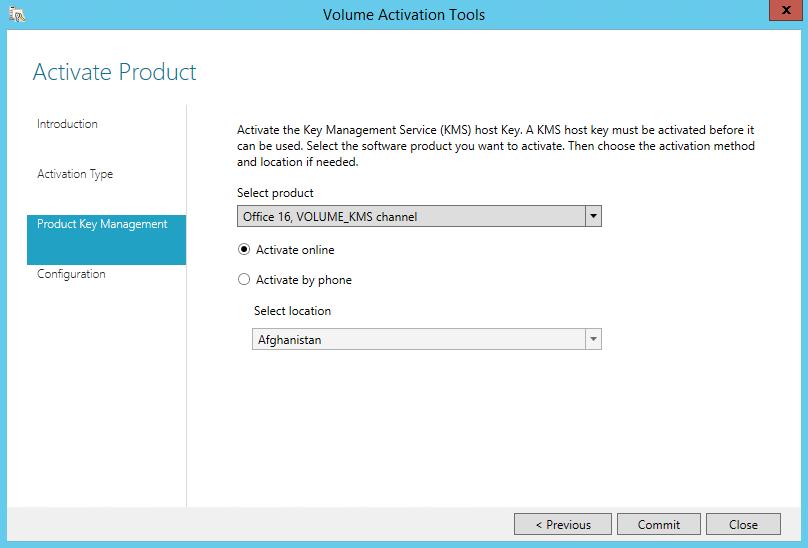 Configuring KMS Server for MS Office 2019/2016 Volume