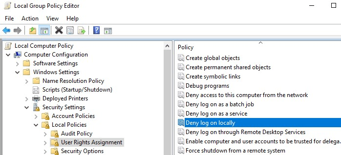 Deny Access To This Computer From The Network Gpo Working With