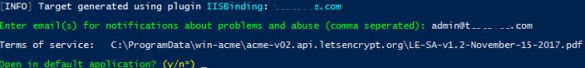 Installing a Free Let’s Encrypt TLS/SSL Certificate on IIS