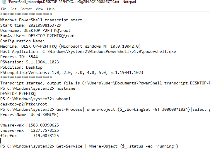 Writing Output to Log Files in PowerShell Script Windows OS Hub