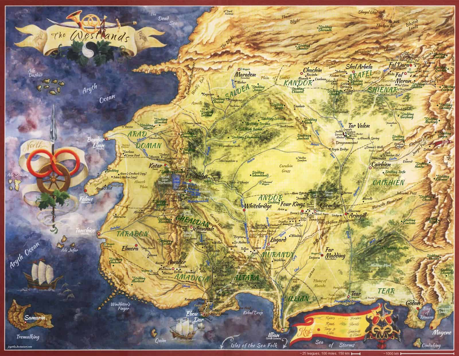 Explore the Wheel of Time World Map Wheel of Time Game