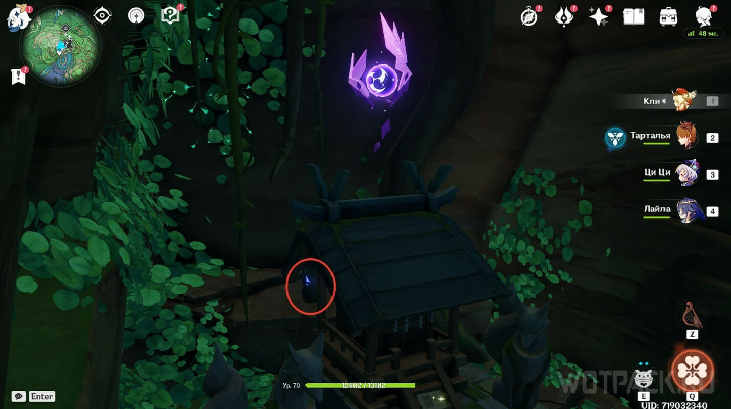 Go to the cave under the great Narukami Shrine in Genshin Impact how