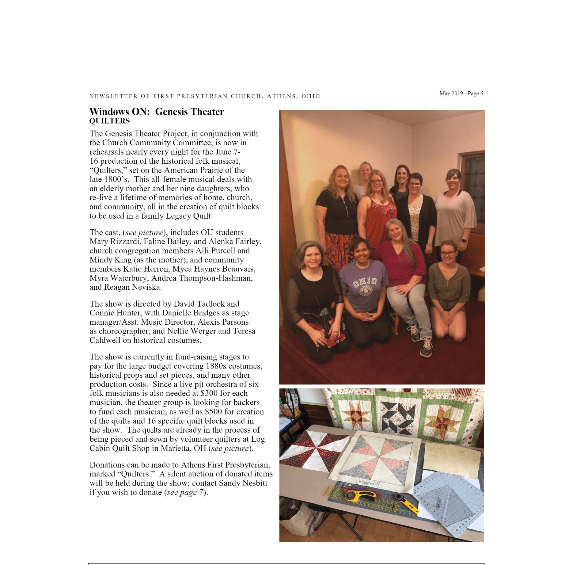 Quilters, A Musical WOUB Public Media