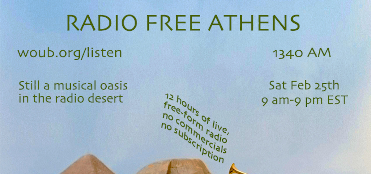 Here’s the lineup for Radio Free Athens Feb. 25 WOUB Public Media