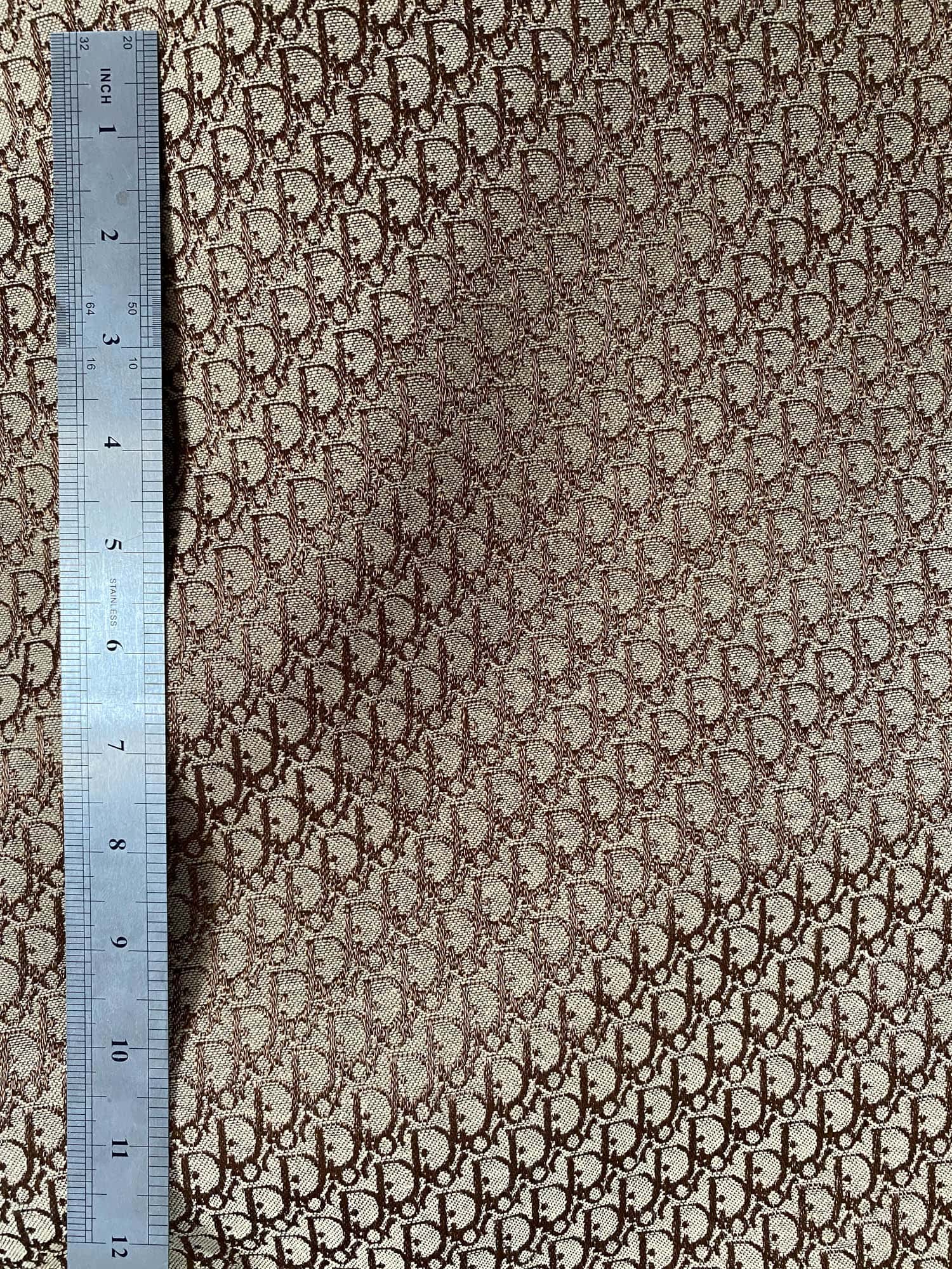 Christian Dior Canvas Fabric COPPER Dior Jacquard Fabric by the yard