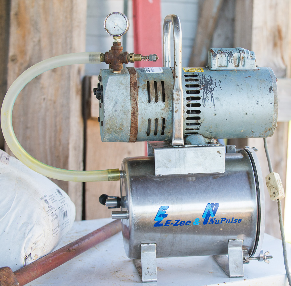 Portable milk pump and bucket milker for sale Woven Meadows Farm