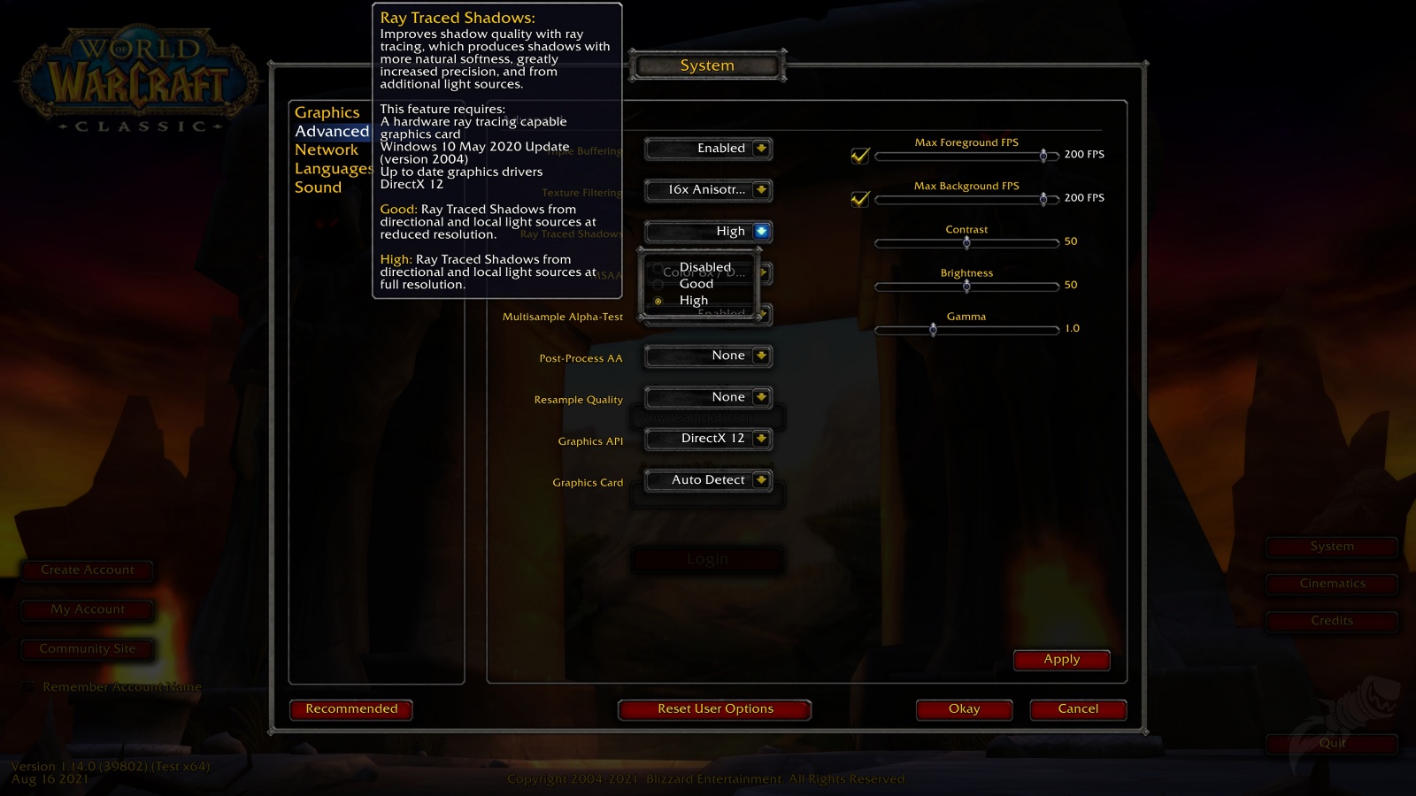 В обновлении 1.14 для WoW Classic появится поддержка DirectX 12 и теней